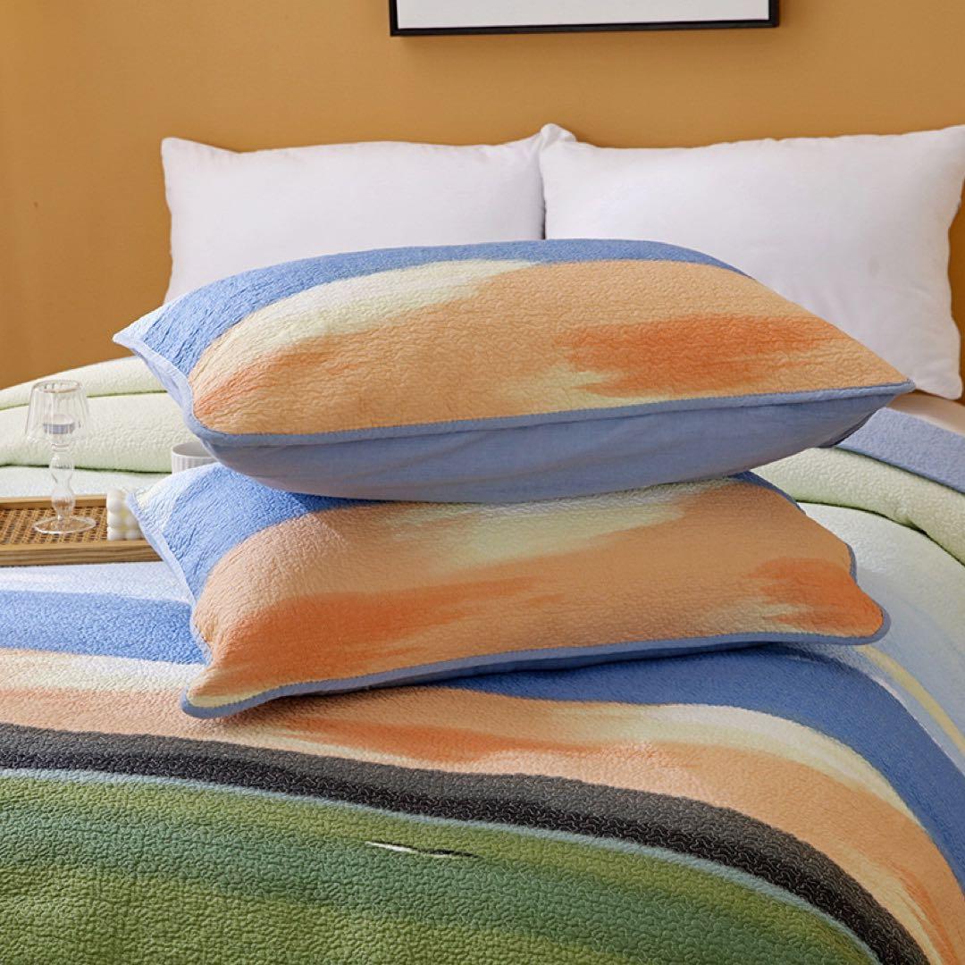 キルトベッドカバー3点セット綿マルチカバー キルティング 281