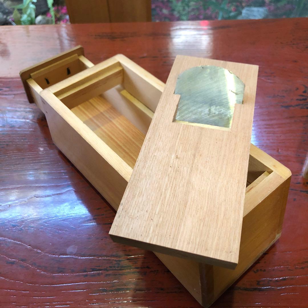 木曽檜製 特製 兎印 木製かつお節削り器 引き出し付き