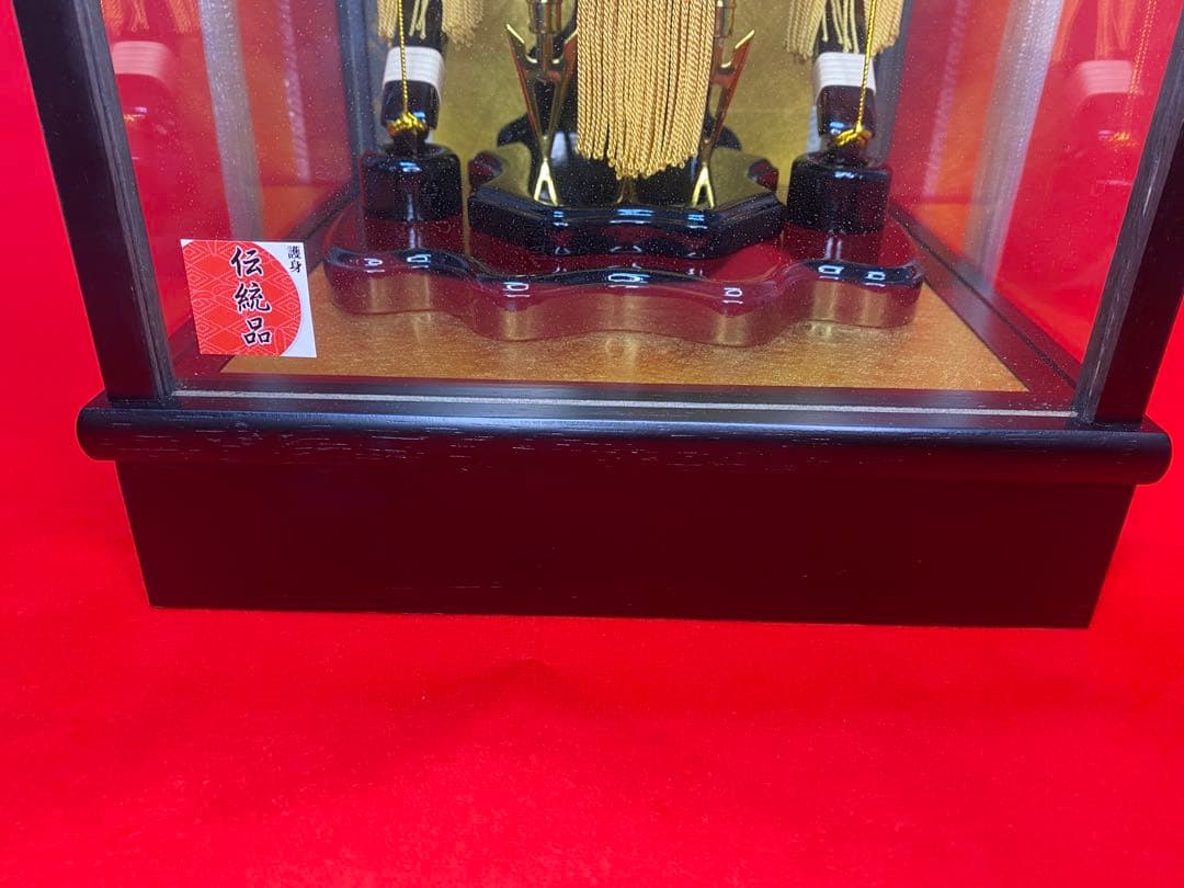 破魔弓　コンパクトガラスケース８号・間口約２３×奥行約２３×高約３６㎝