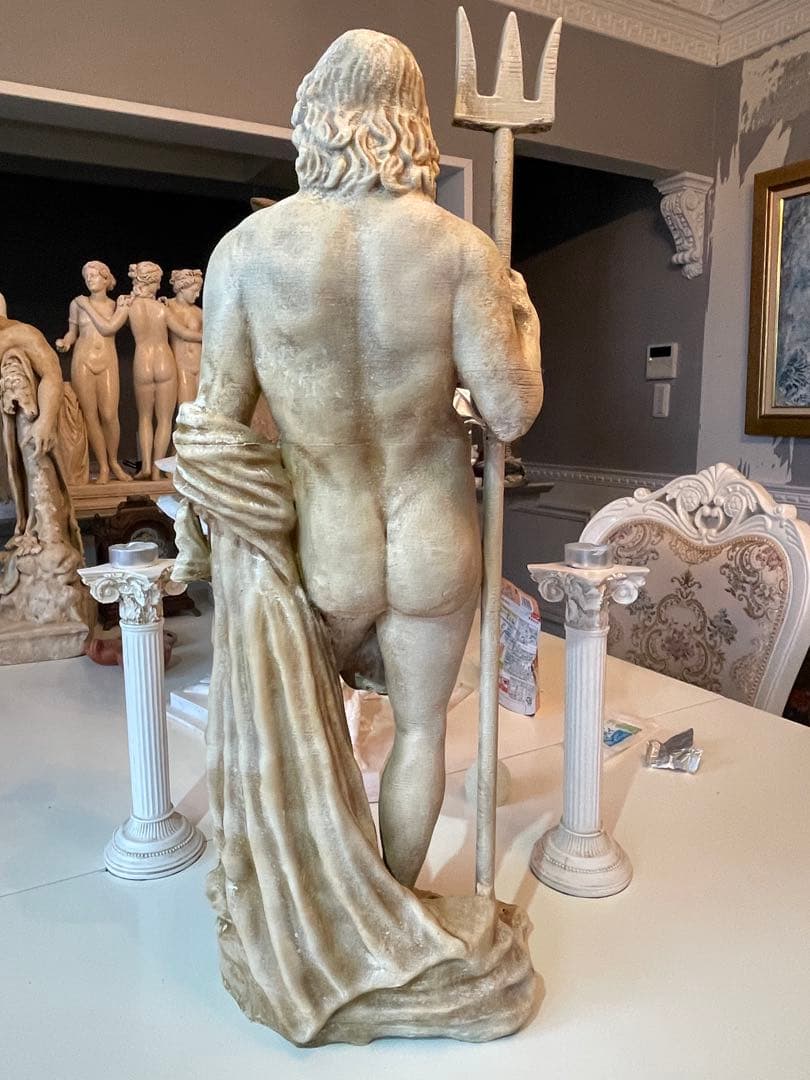 ネプチューン（ポセイドン）の像 高さ:60 cm