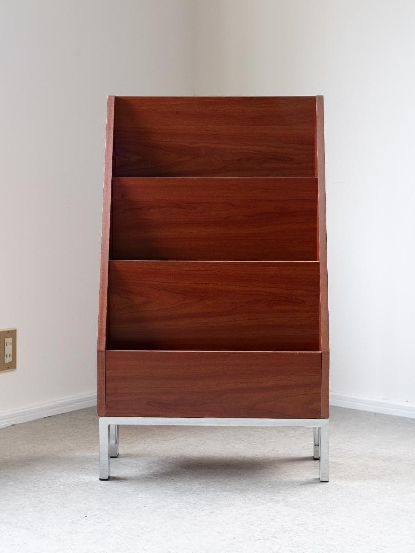 北欧モダン 店舗什器 マガジンラック ブックシェルフ ミッドセンチュリー