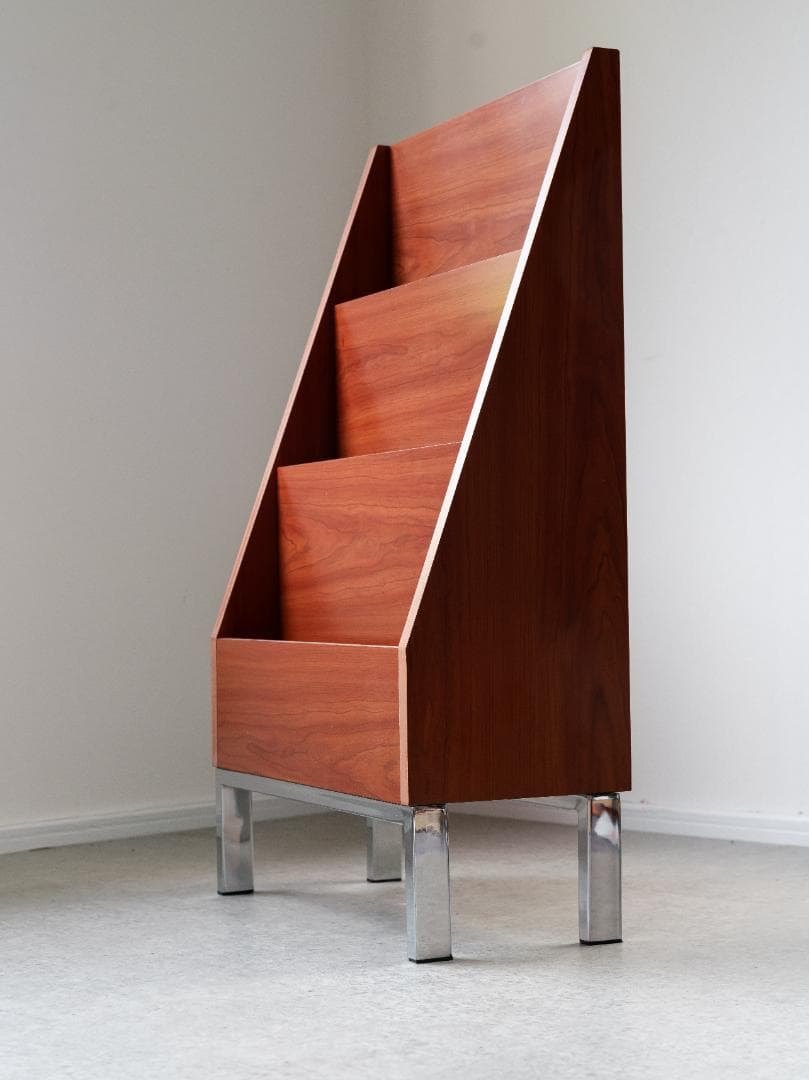 北欧モダン 店舗什器 マガジンラック ブックシェルフ ミッドセンチュリー