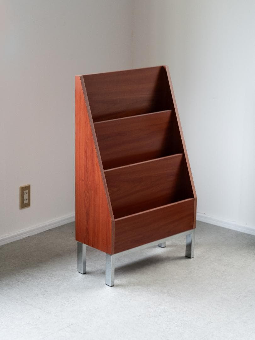 北欧モダン 店舗什器 マガジンラック ブックシェルフ ミッドセンチュリー