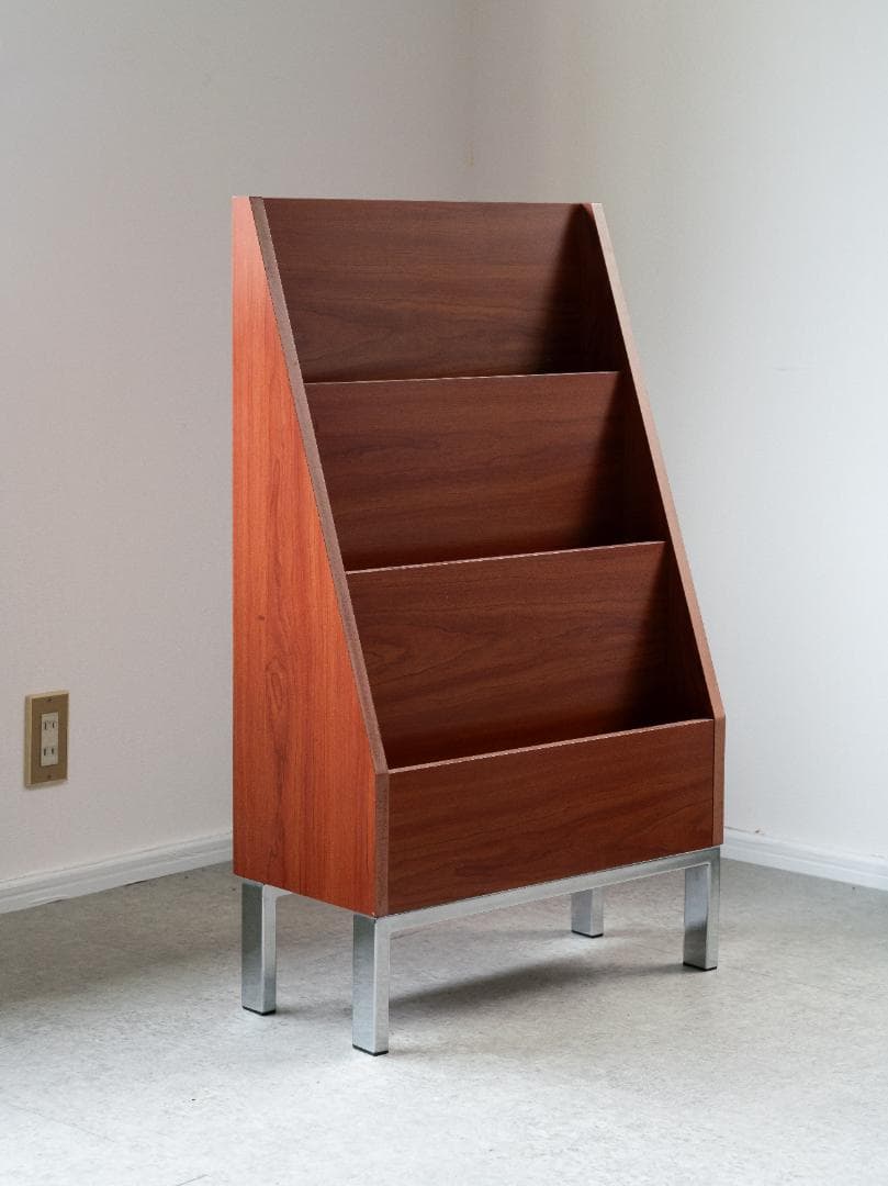 北欧モダン 店舗什器 マガジンラック ブックシェルフ ミッドセンチュリー