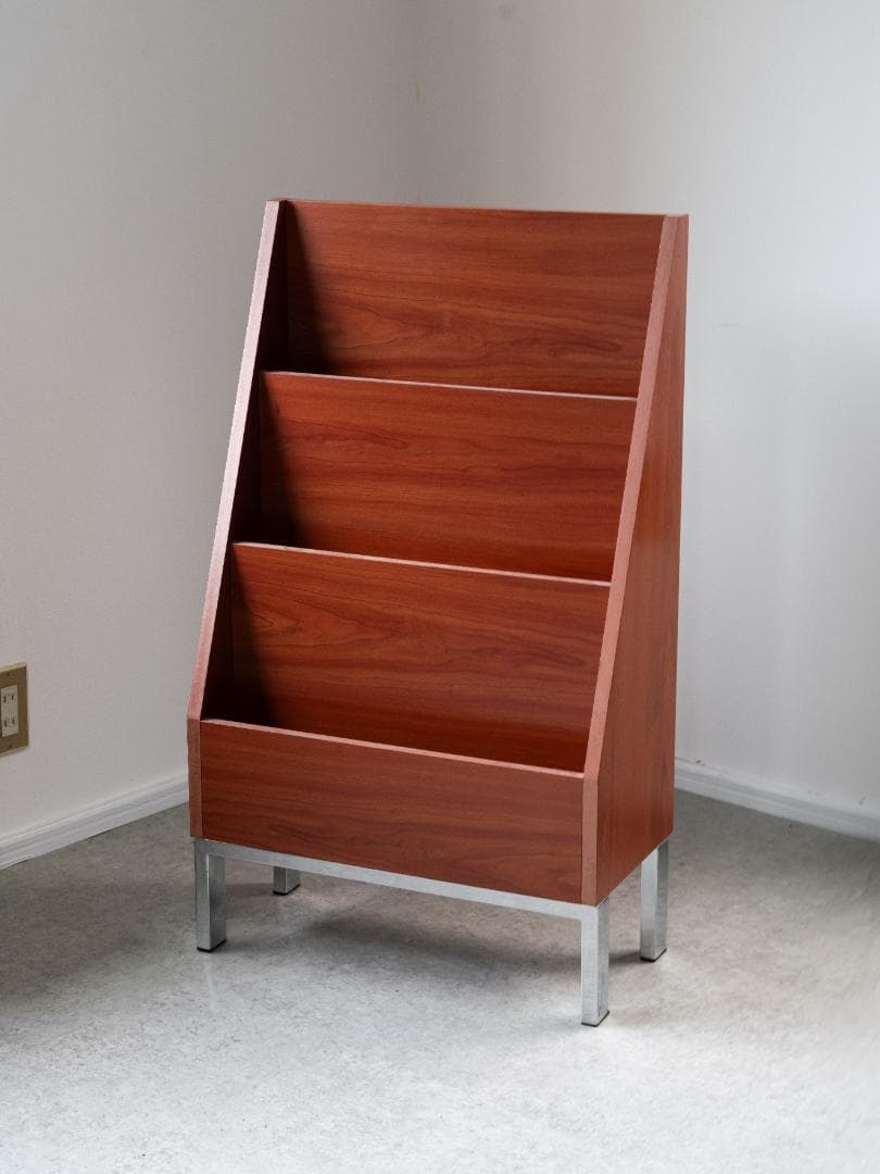 北欧モダン 店舗什器 マガジンラック ブックシェルフ ミッドセンチュリー