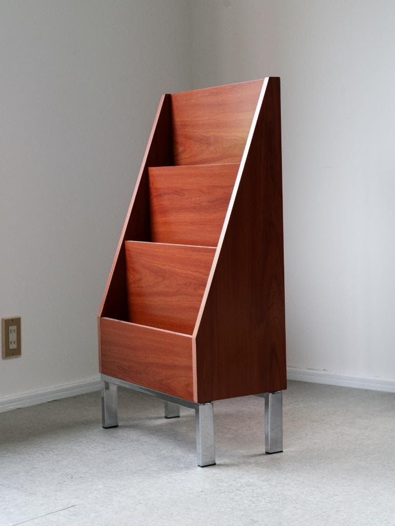 北欧モダン 店舗什器 マガジンラック ブックシェルフ ミッドセンチュリー