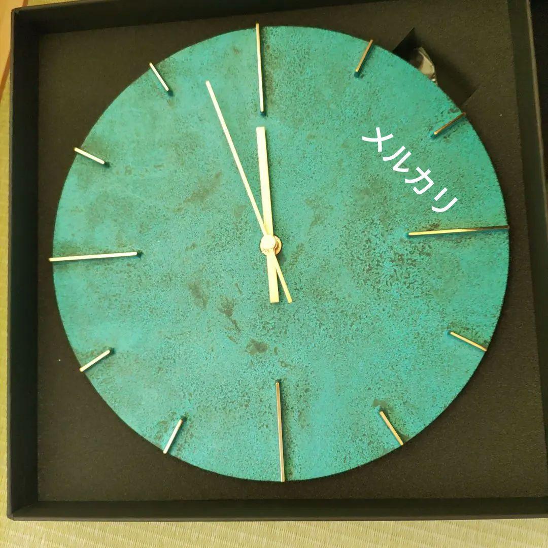 新品未使用　レムノス（Lemnos) Quaint 掛け時計　斑紋青銅色