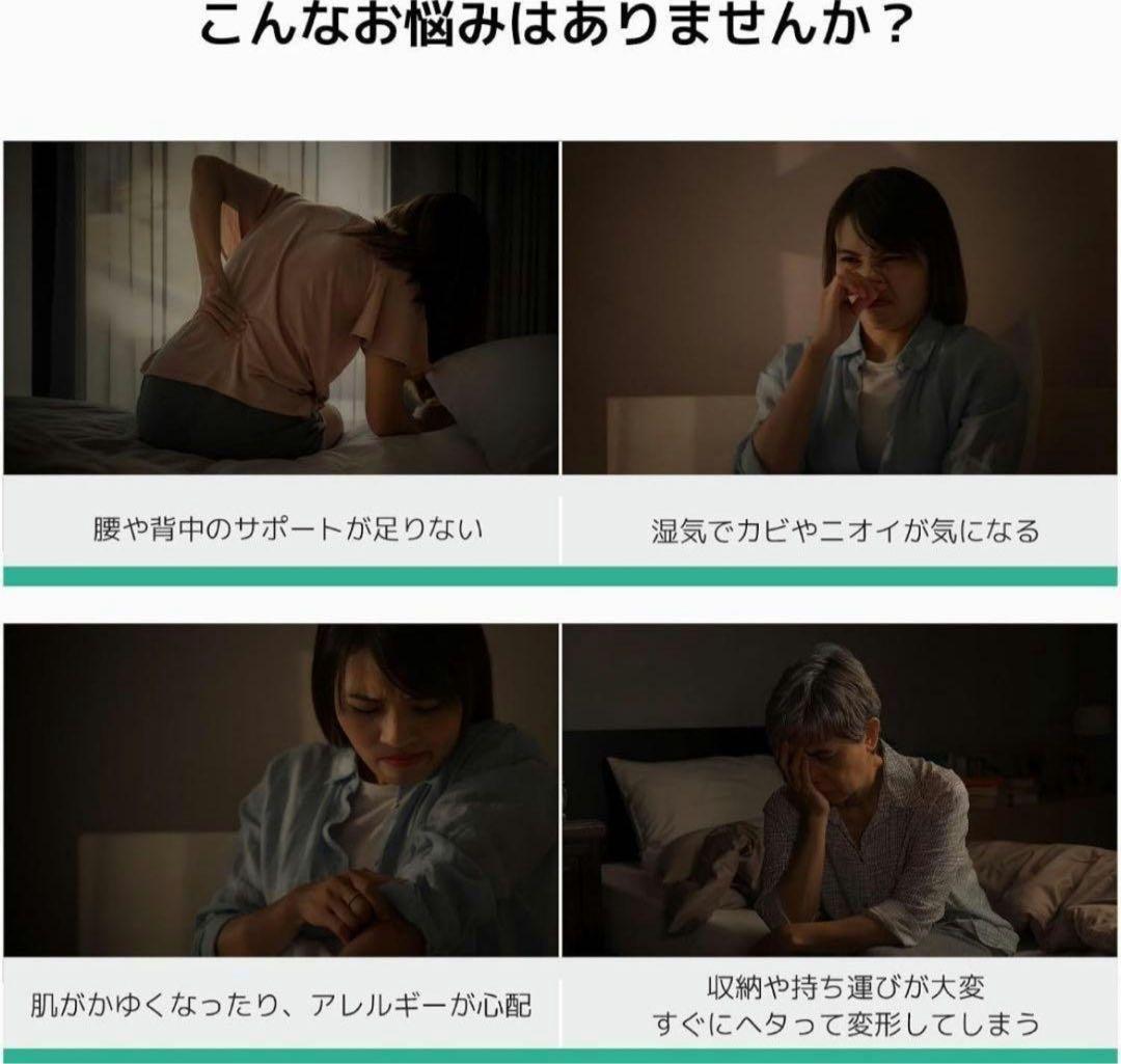 【新品】マットレス ダブル 分解可能 厚さ10cm 二層構造 高反発 硬め