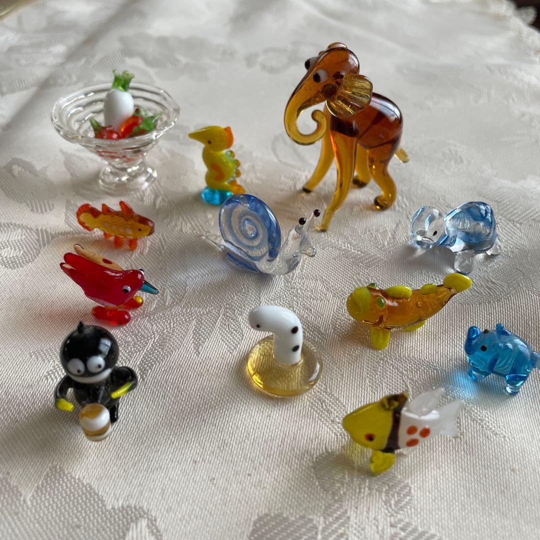 ガラス細工 ミニチュア まとめ売り - メルカリ