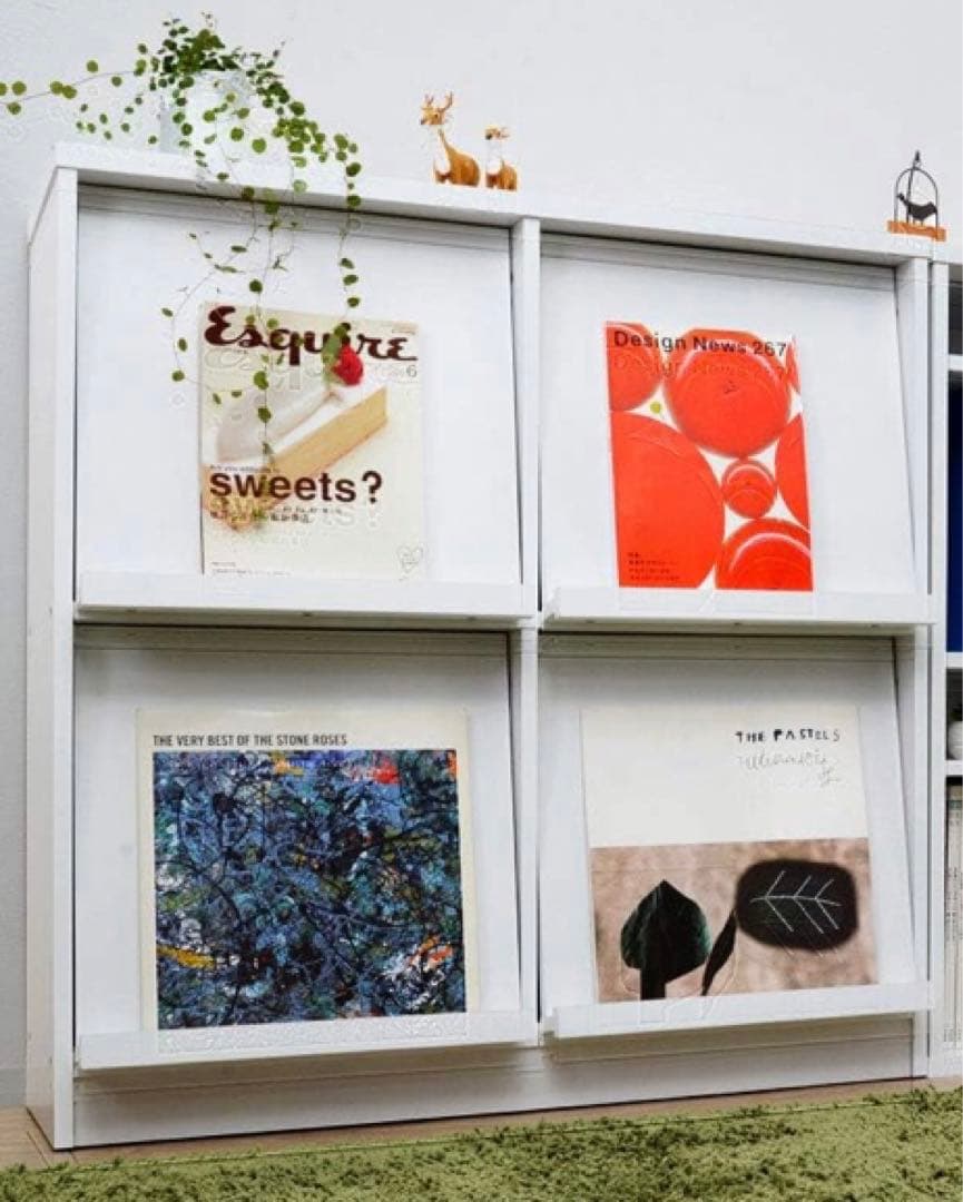 手渡しのみ　着払い　ワイエムワールド ディスプレイラック フラップ扉 収納