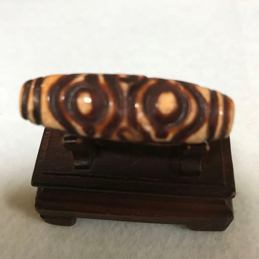 超珍品激レア‼︎ 彫刻特殊　二眼天珠　最強の魔除け