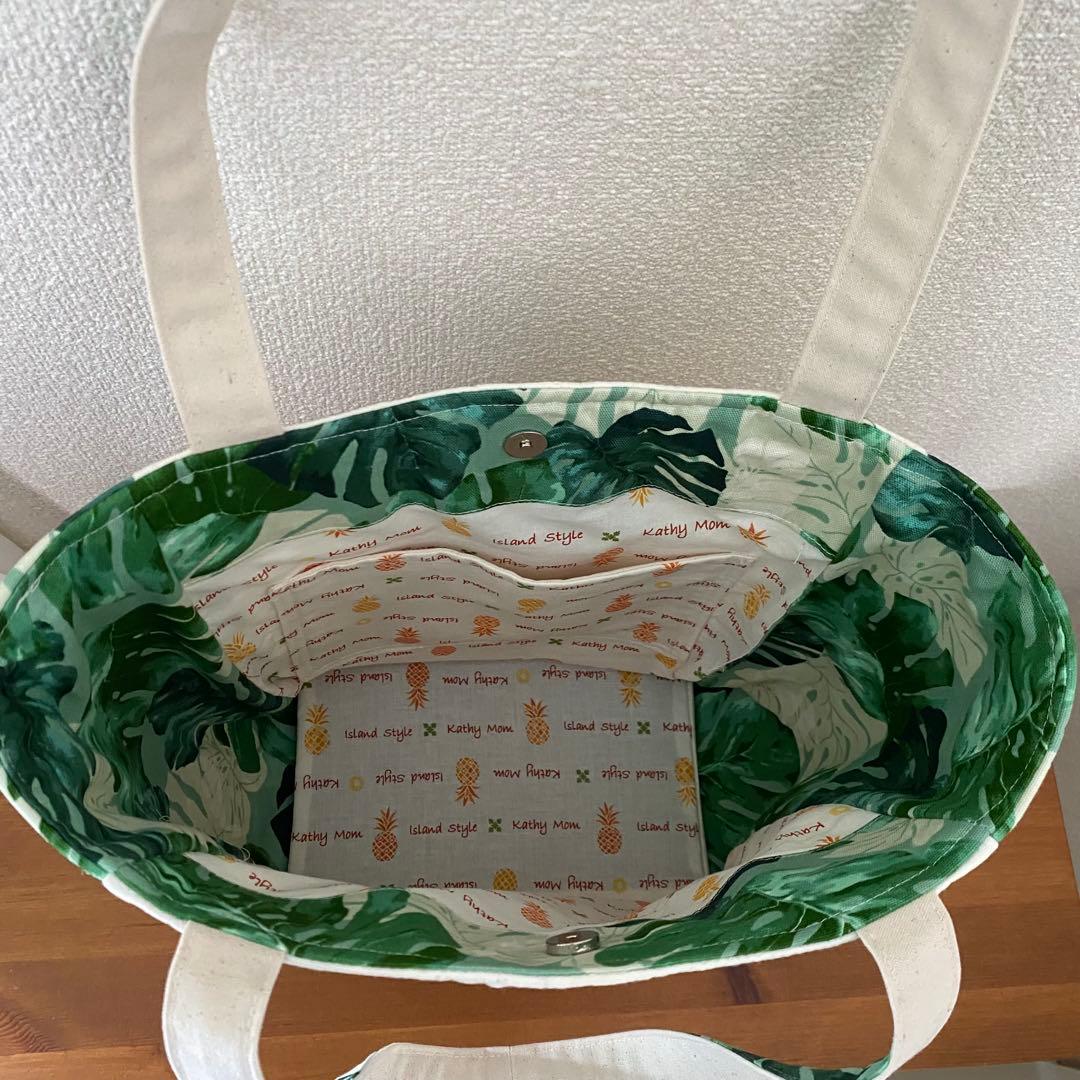 ハワイアンキルト◆トートバッグ◆パイナップル◆ハンドメイド