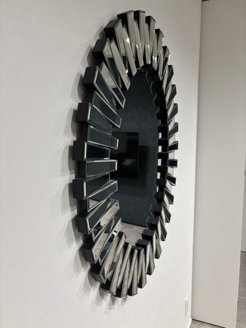 アンティーク 楕円形 壁掛け鏡