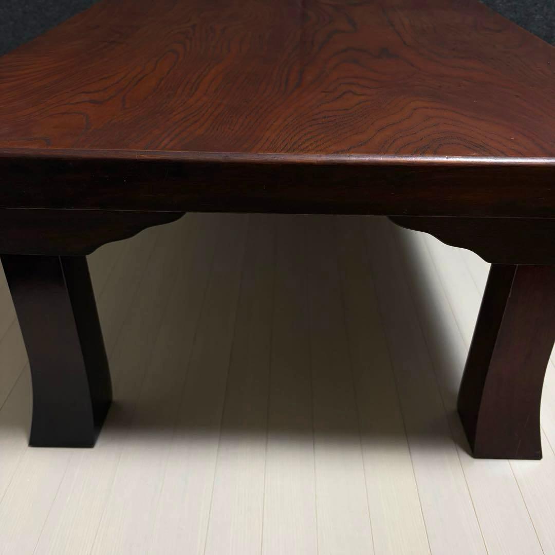 座敷机　レトロ　ちゃぶ台　折りたたみ　座卓　天然木　ローテーブル　ヴィンテージ