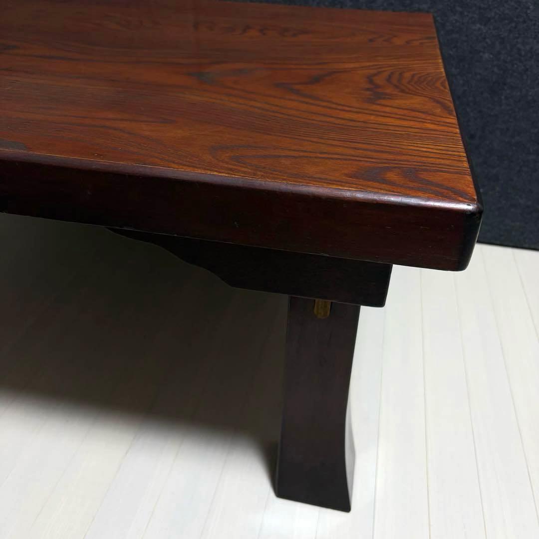 座敷机　レトロ　ちゃぶ台　折りたたみ　座卓　天然木　ローテーブル　ヴィンテージ