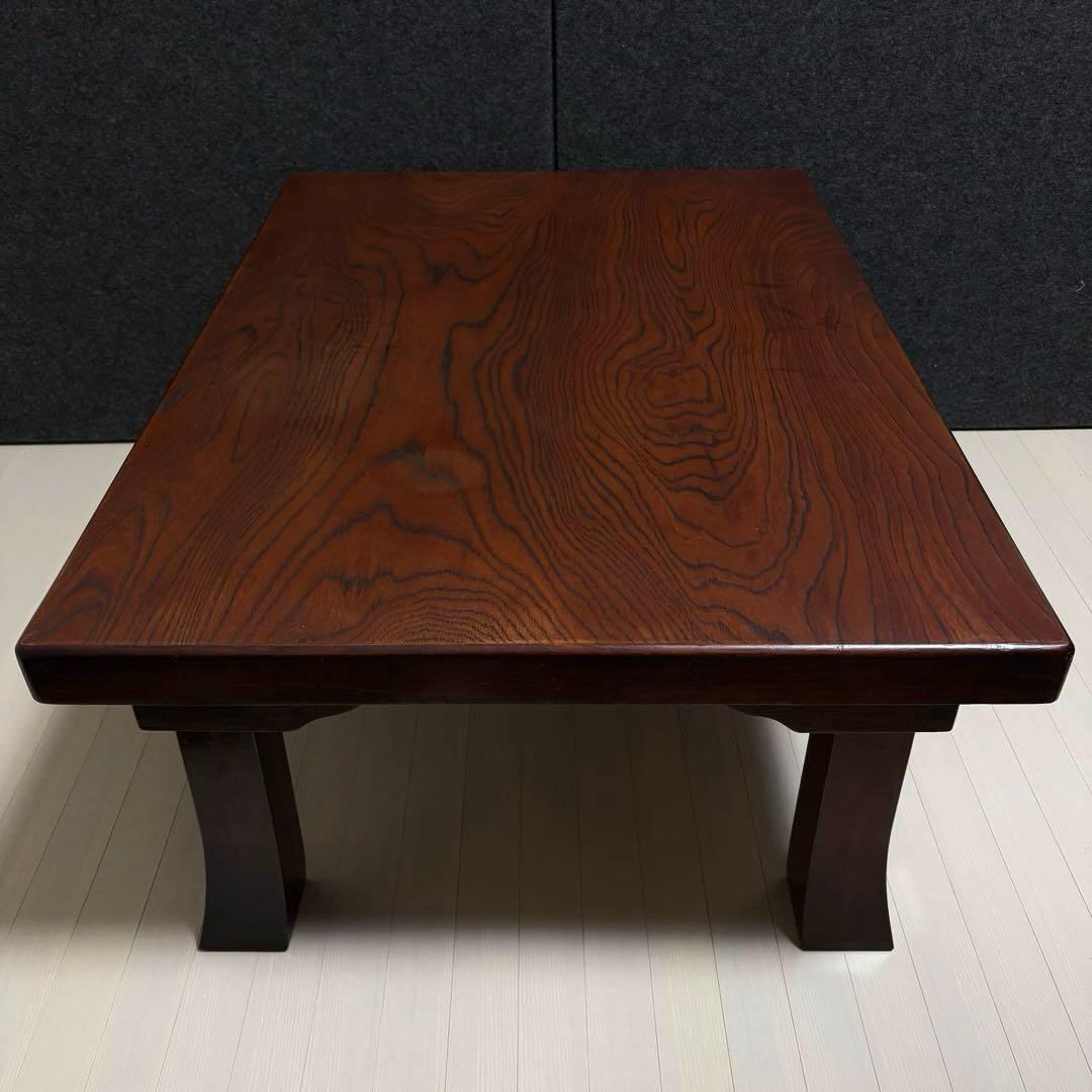 座敷机　レトロ　ちゃぶ台　折りたたみ　座卓　天然木　ローテーブル　ヴィンテージ