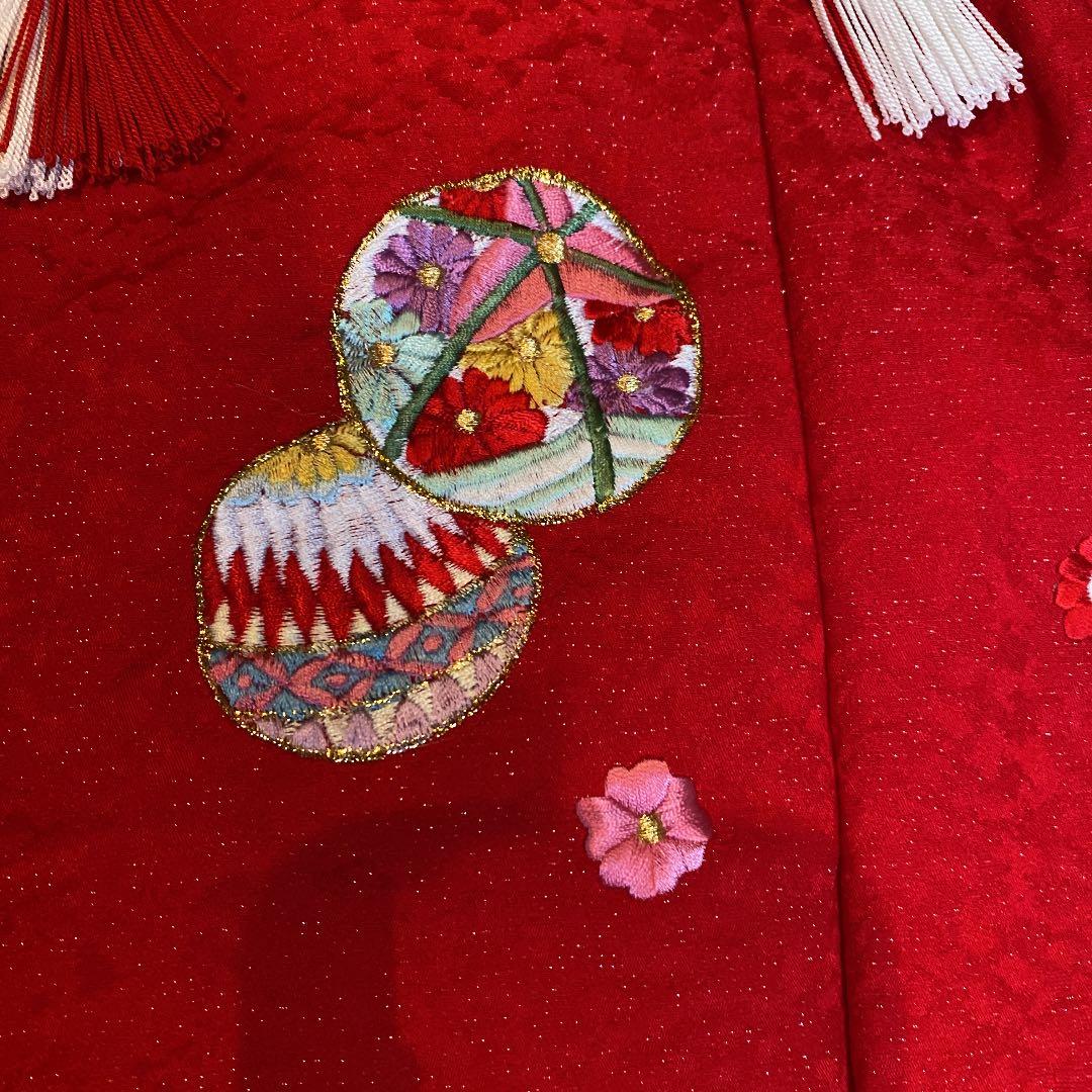 七五三 3歳　お祝い着　正絹　総絞り