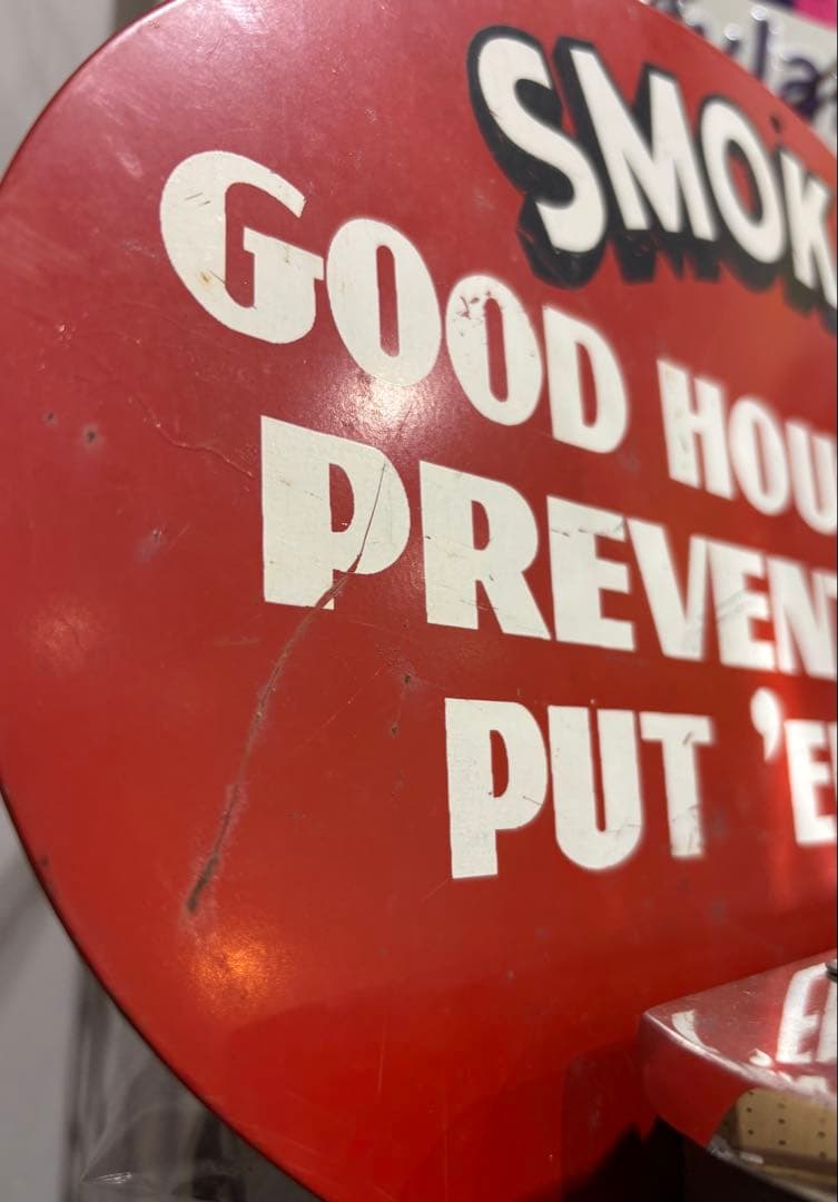 入手困難！　USA 灰皿　レッドプレート付き