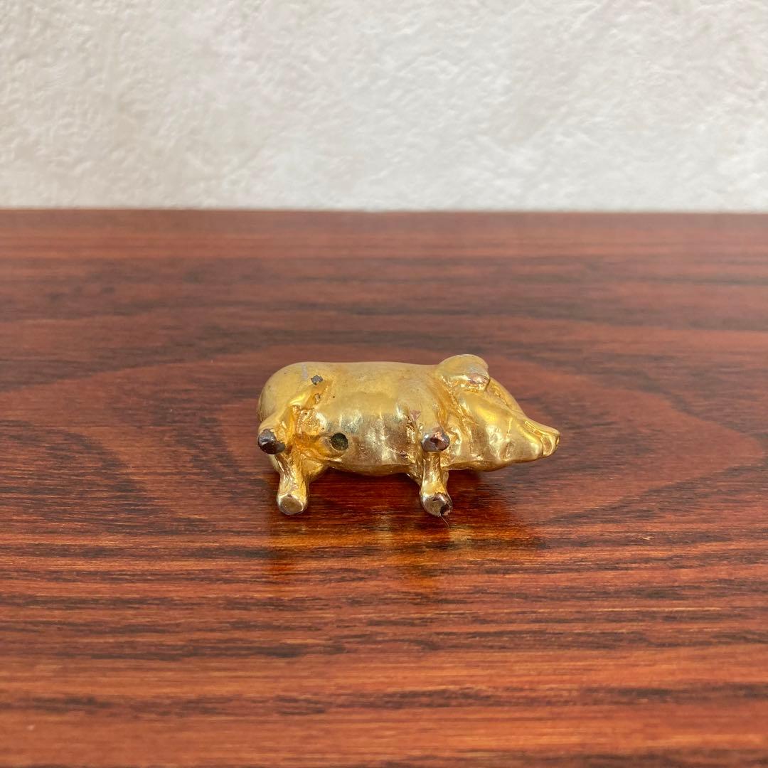 金のブタ　金猪　フィギュア　置物　ドイツ　ヴィンテージ