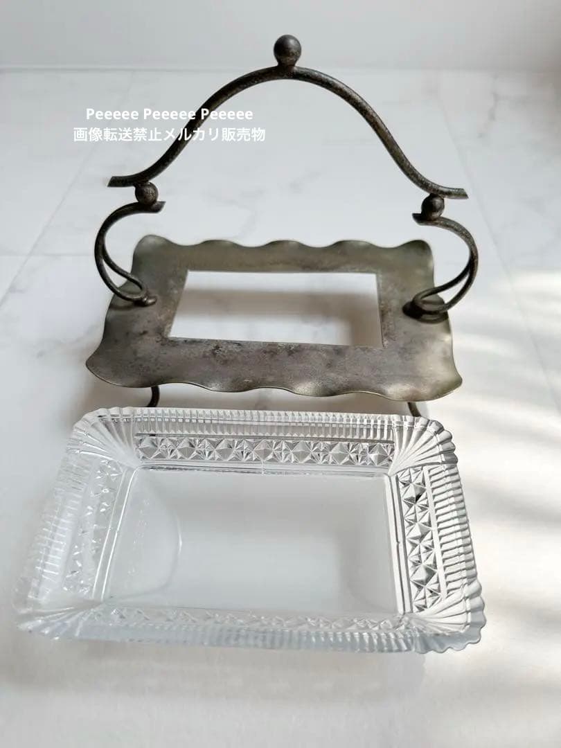 値下げ不可 訳あり格安 パリ クリニャンクール 蚤の市 ガラス皿