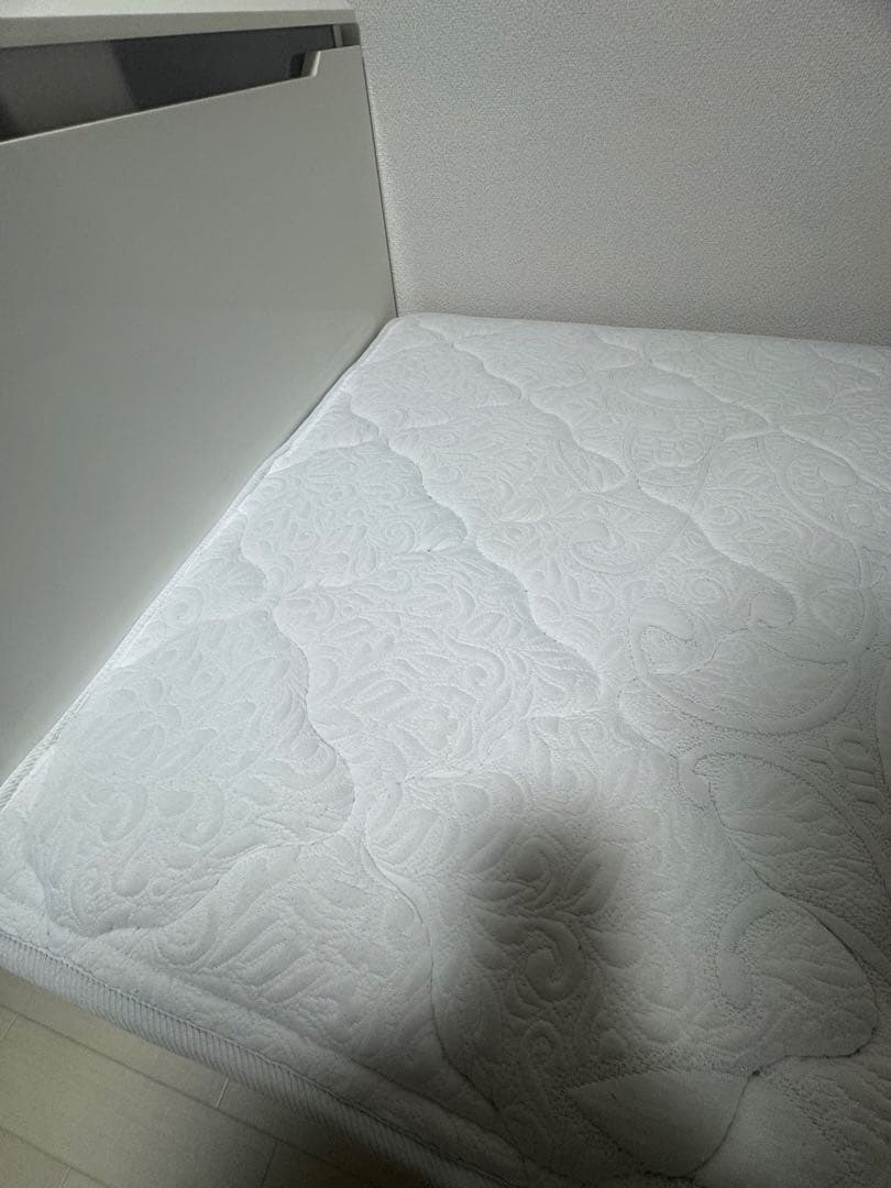 NITORI シングルベッドフレーム 引き出し付き ホワイトウォッシュ