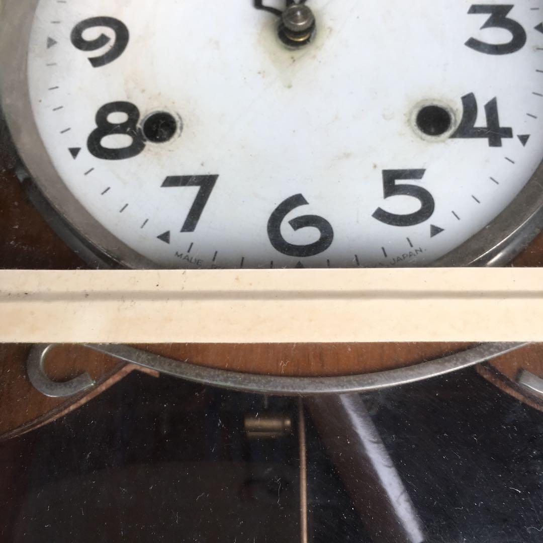 0386　明治 Meiji 掛時計 ゼンマイ 振り子時計