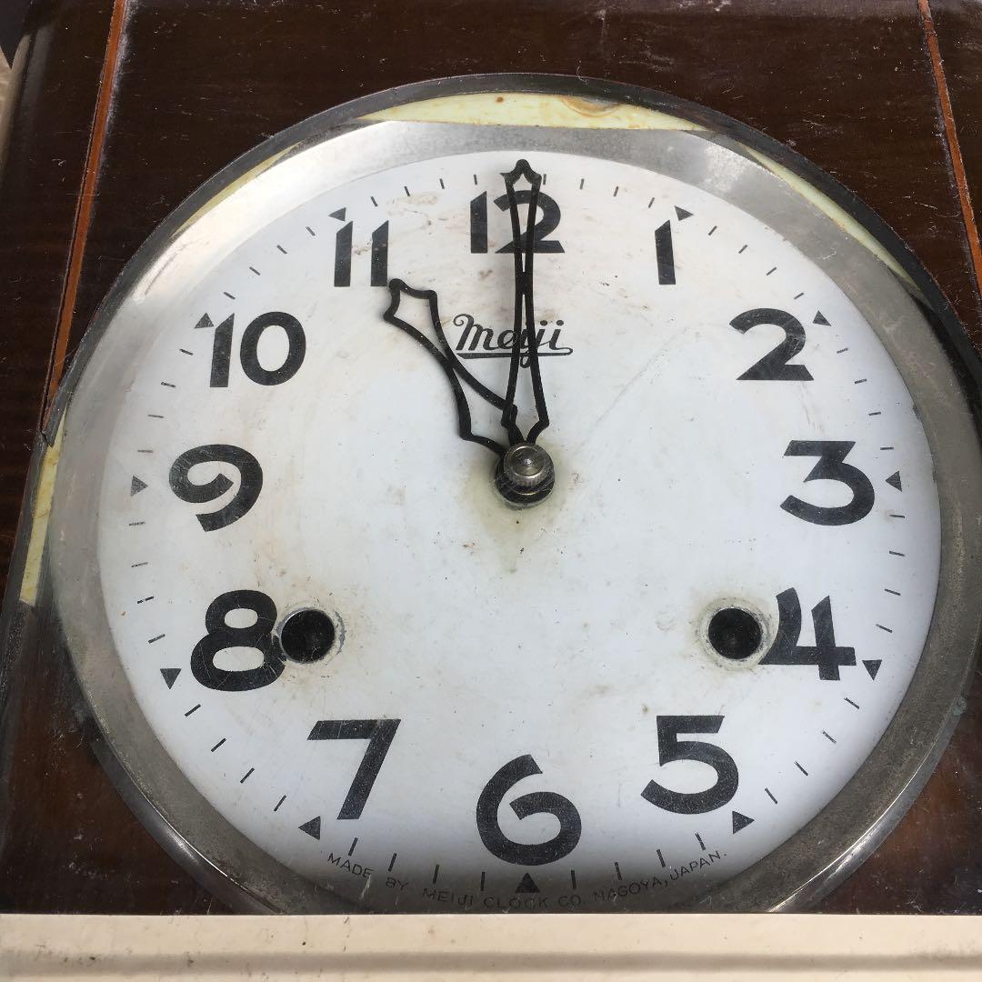 0386　明治 Meiji 掛時計 ゼンマイ 振り子時計