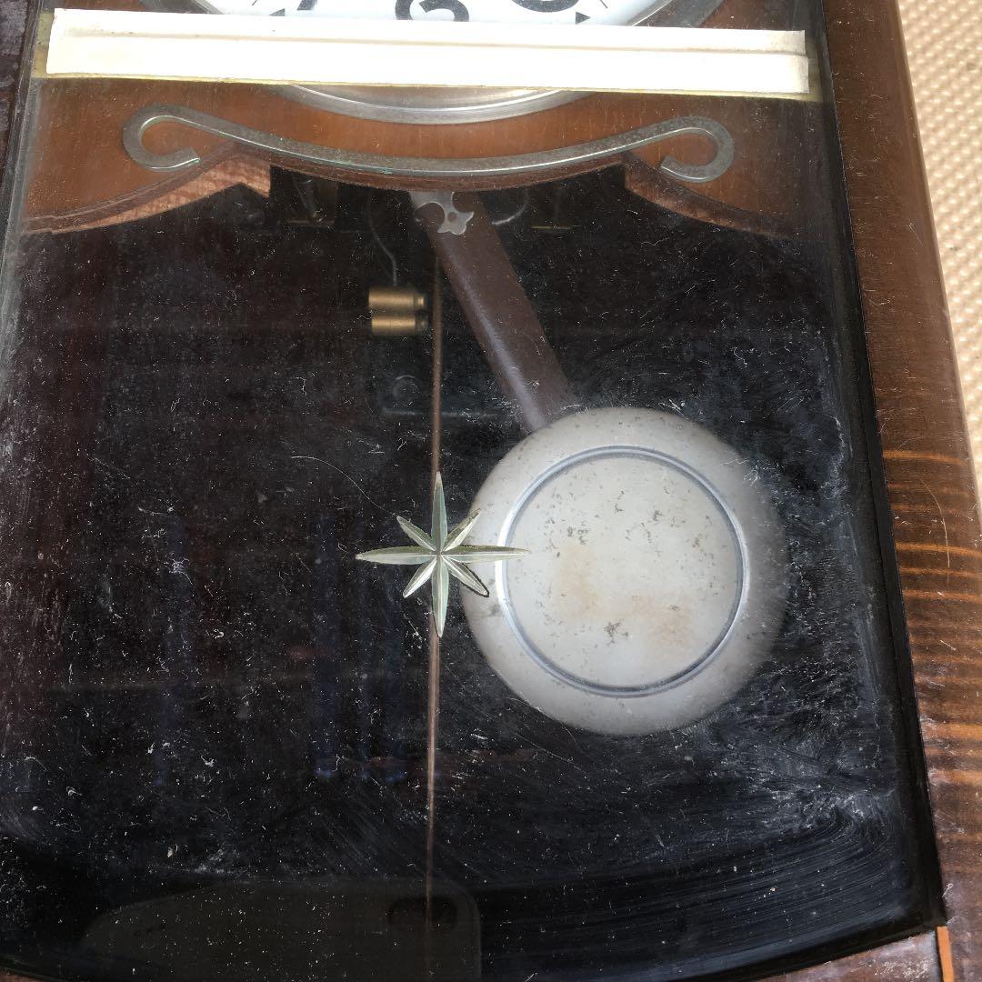 0386　明治 Meiji 掛時計 ゼンマイ 振り子時計