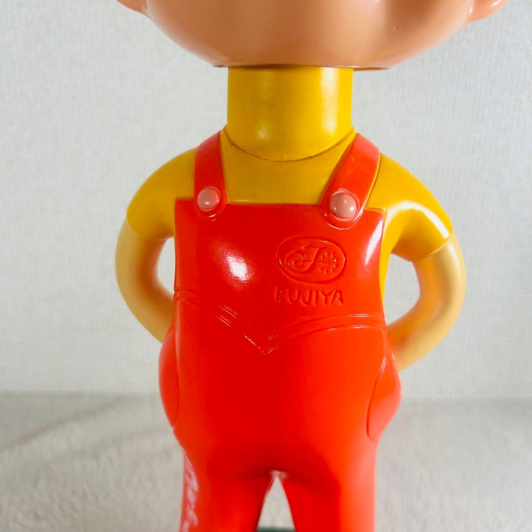 【超希少美品】不二家 首ふりペコちゃん　ソフビフィギア　スプリング　レトロ