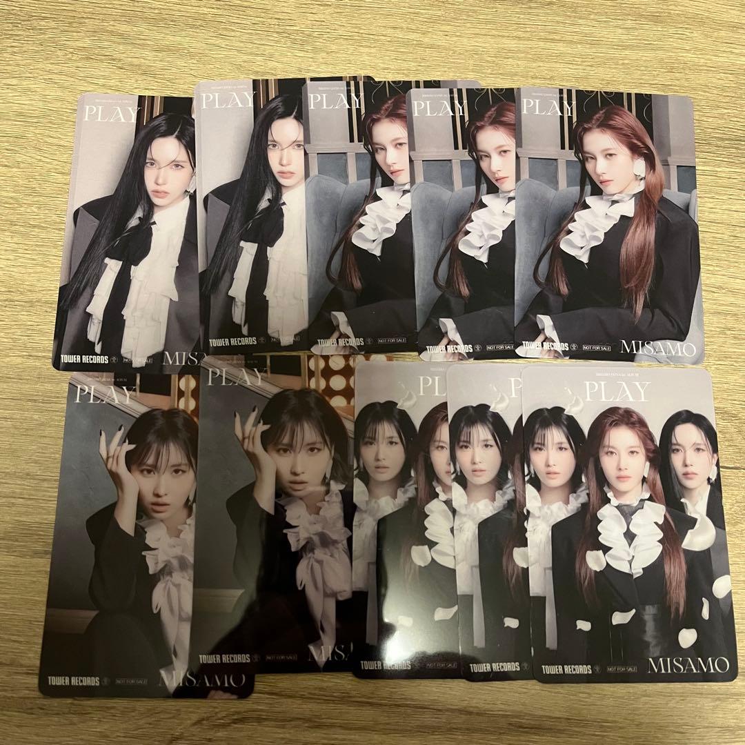 MISAMO PLAY タワレコ特典 クリアトレカ コンプリートセット - メルカリ