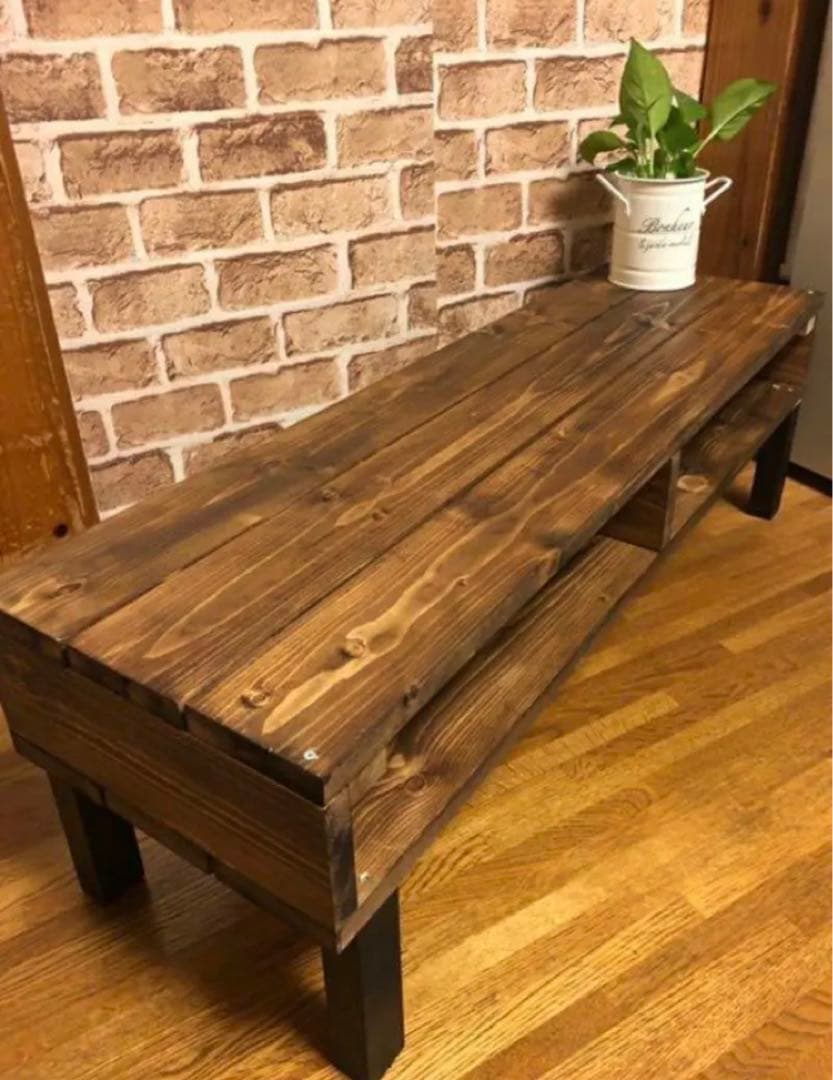 アンティークシンプル木目調センターテーブル