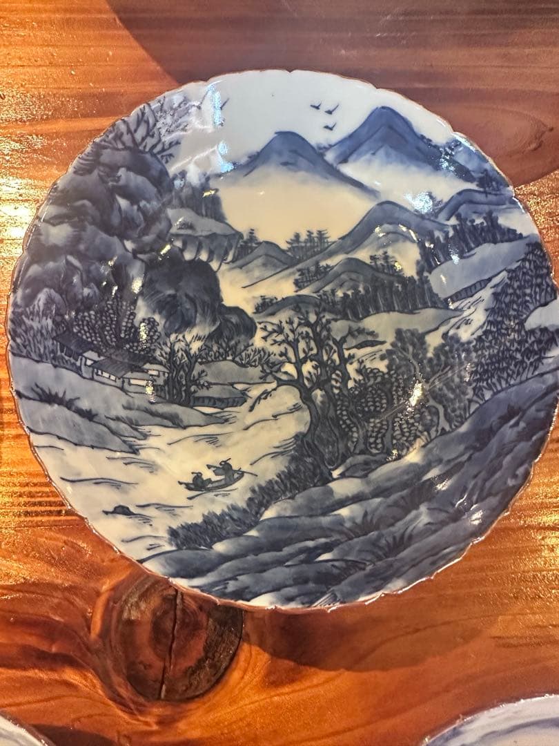 東　和山　手書きのお皿5枚セット