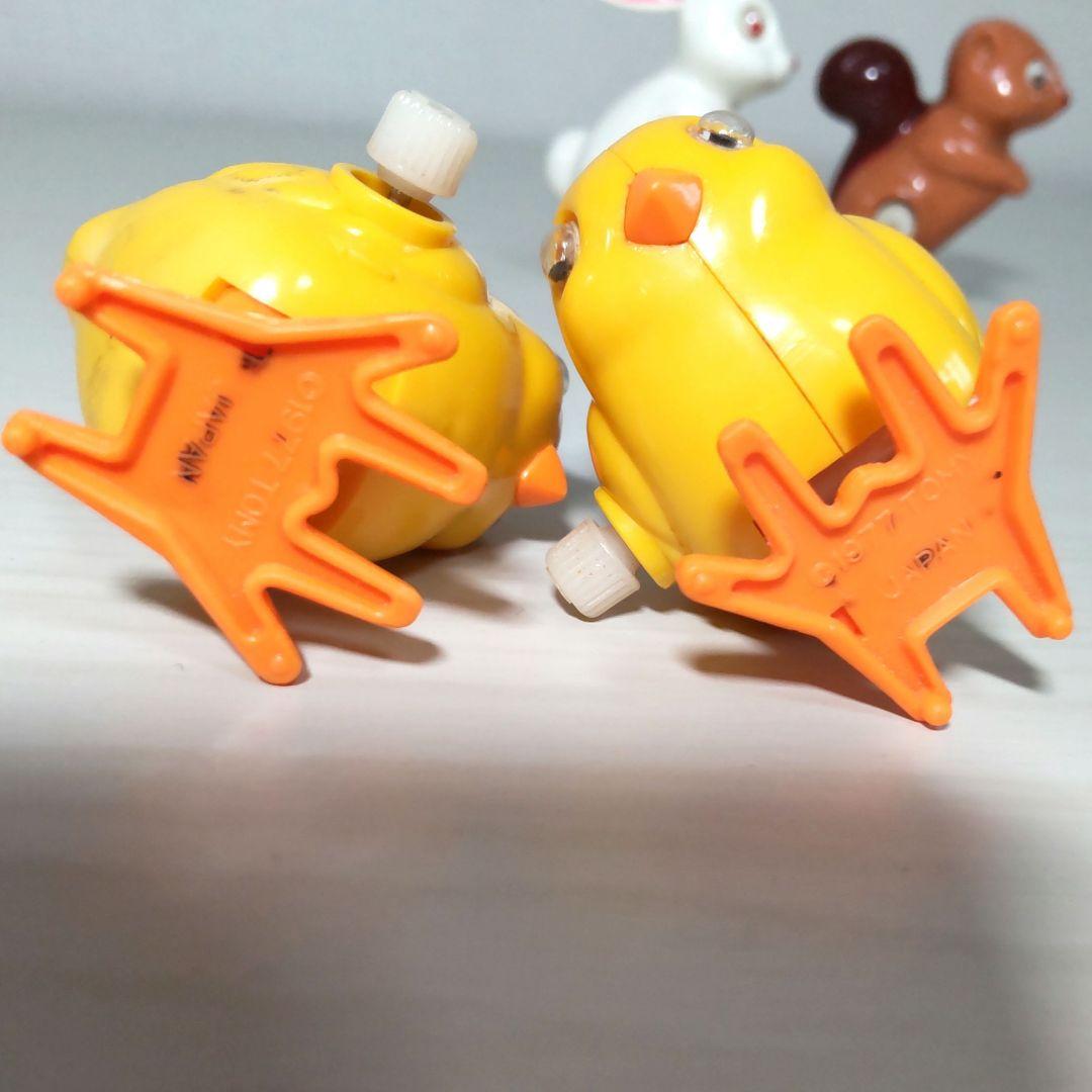 1977年製 トミー ゼンマイ 玩具 昭和 レトロ ひよこ うさぎ りす