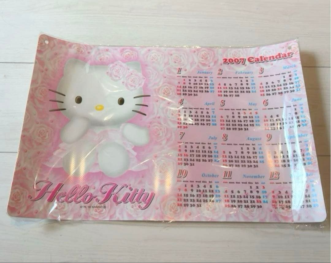 サンリオ ハローキティ 2007 ポスター型 カレンダー 激レア 平成レトロ