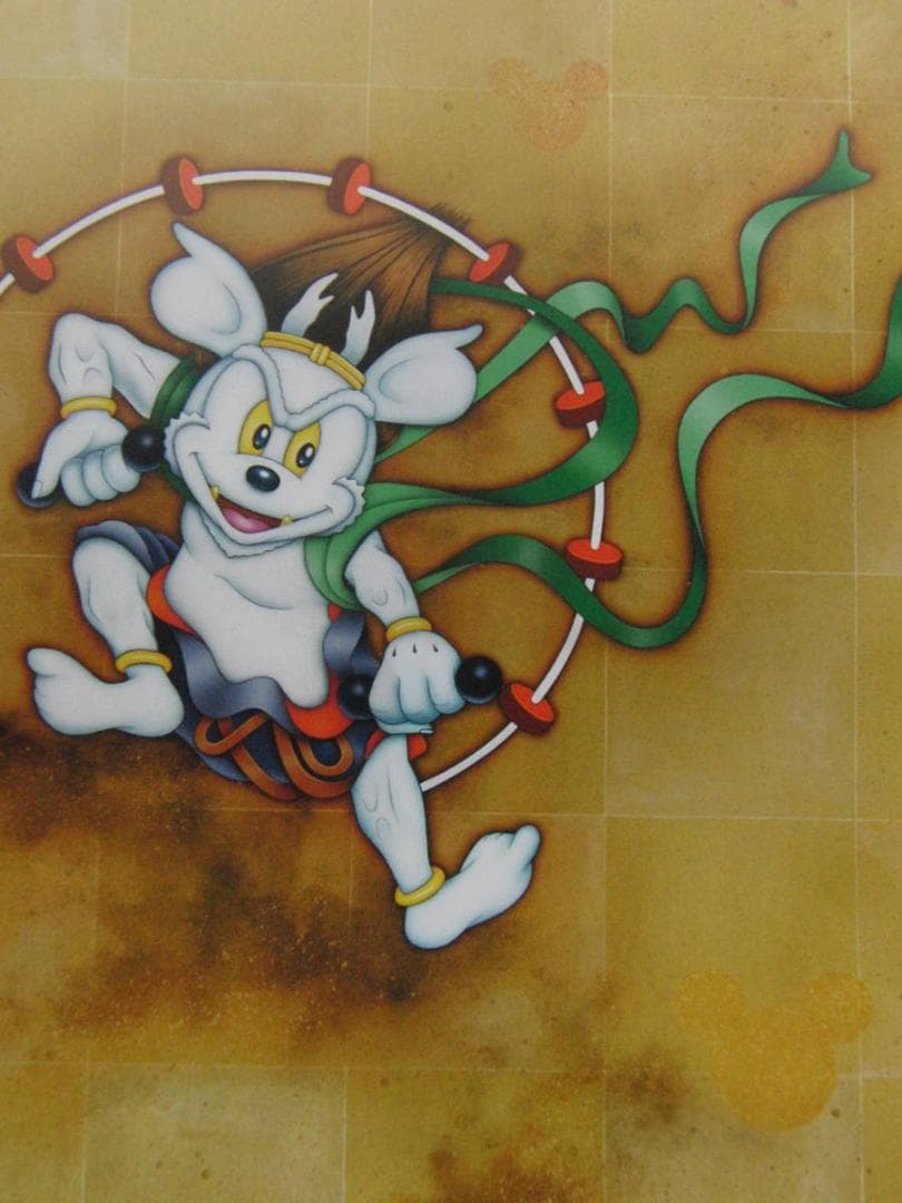 高橋宣光、【雷神】、希少な額装用画集より、状態良好、新品額装付