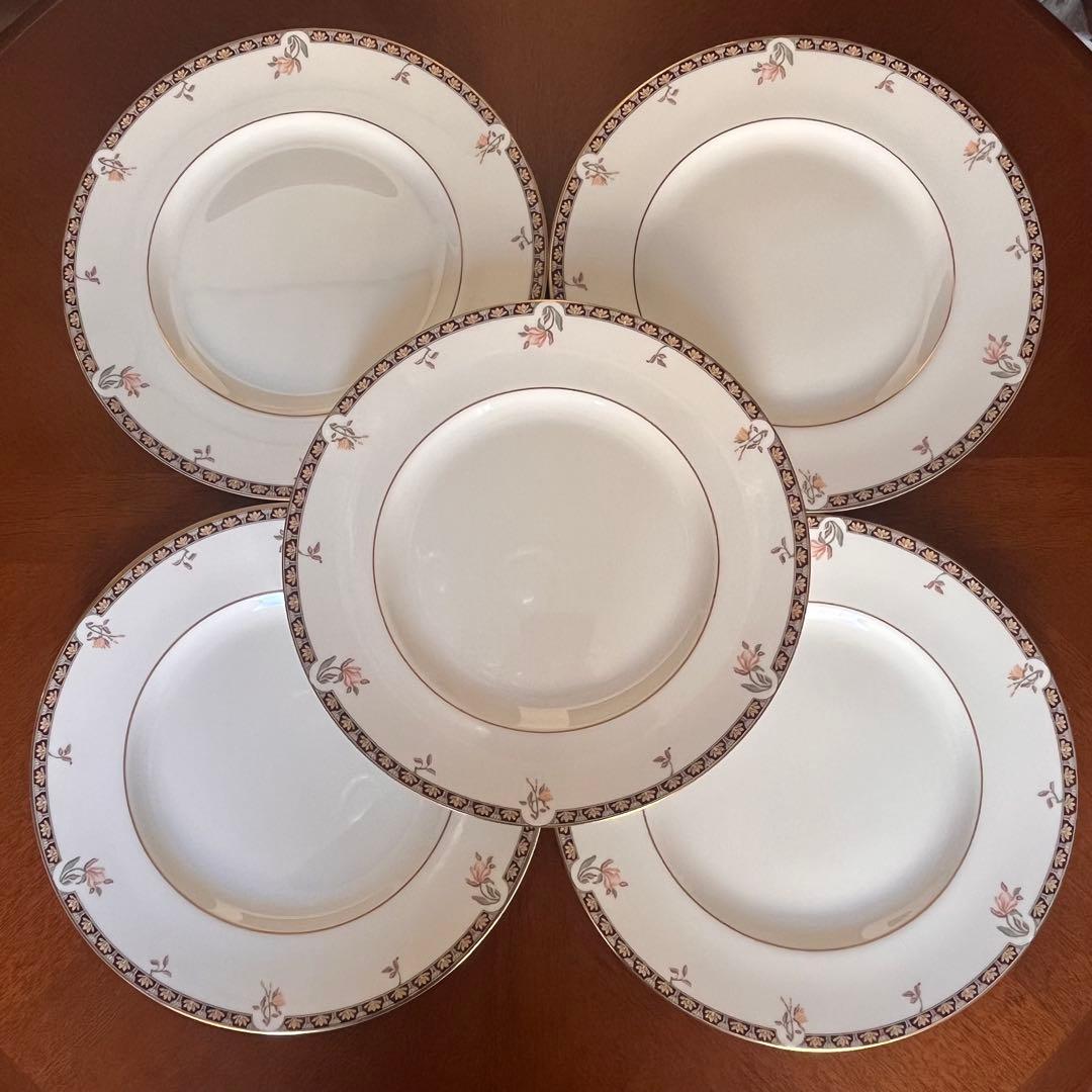 【黒壺美品】ウェッジウッド★アイシス★優雅なディナー皿　5枚