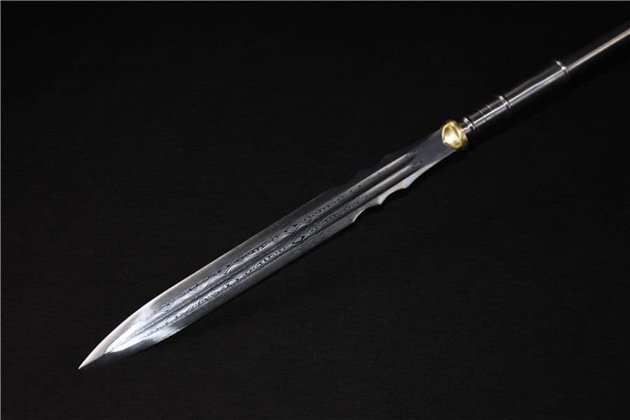 模様入り大鵬槍 古兵器 武具 刀装具 日本刀 模造刀 居合刀 長