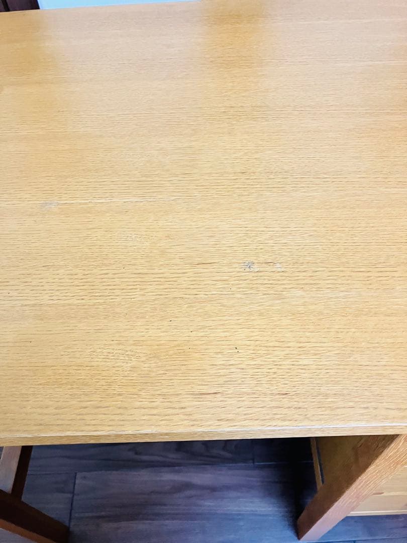 unico★パソコンデスク★学習机★ナチュラルウッド 3段引き出し