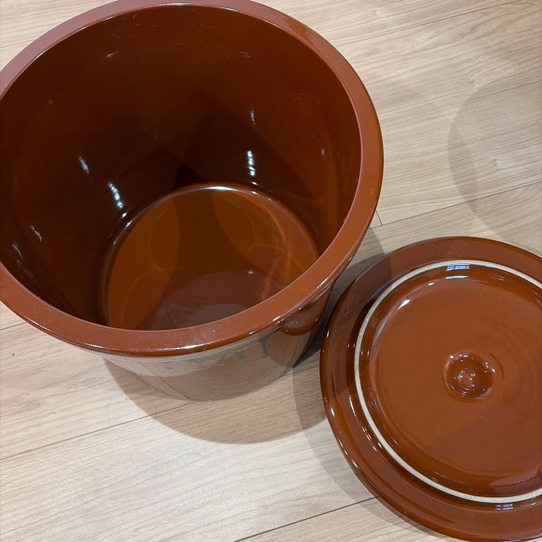 常滑焼 久松 かめ 切立蓋付 8号 日本製 漬物 味噌 梅干し - メルカリ