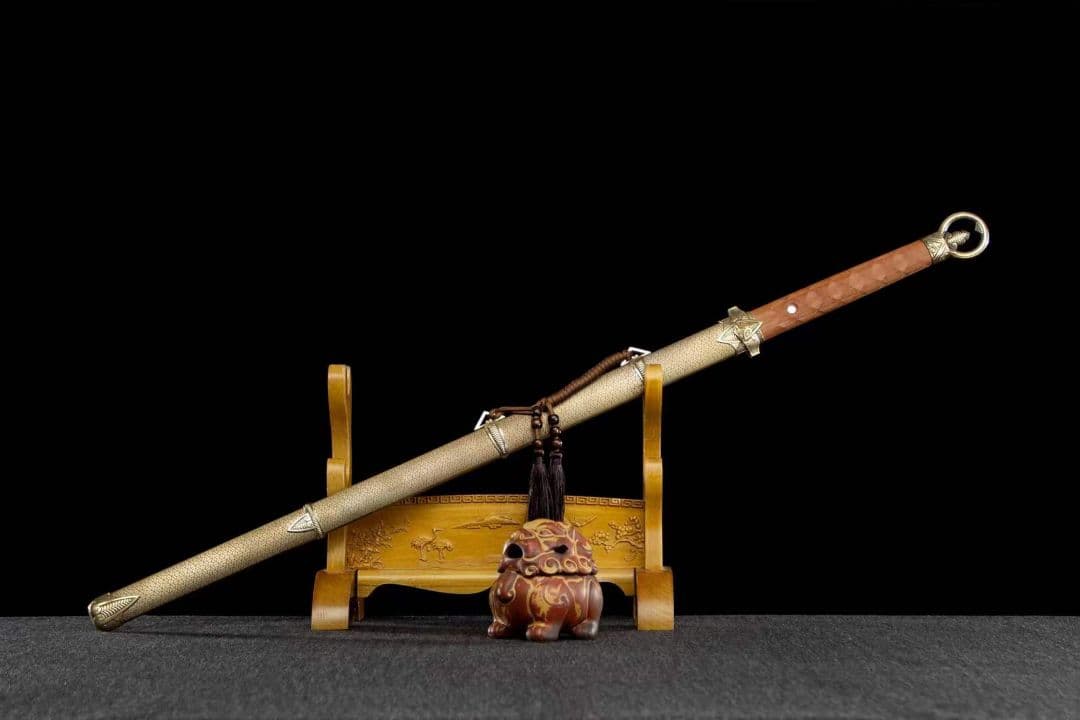 神闕環首焼刃唐刀-T 10焼刃 古兵器 武具　刀装具　日本刀　模造刀 居合刀