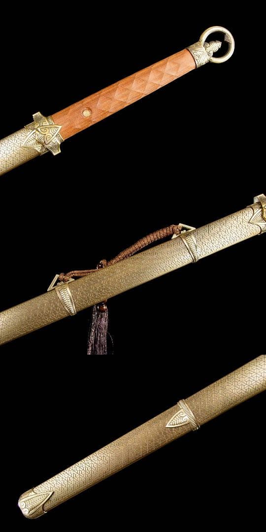 神闕環首焼刃唐刀-T 10焼刃 古兵器 武具　刀装具　日本刀　模造刀 居合刀