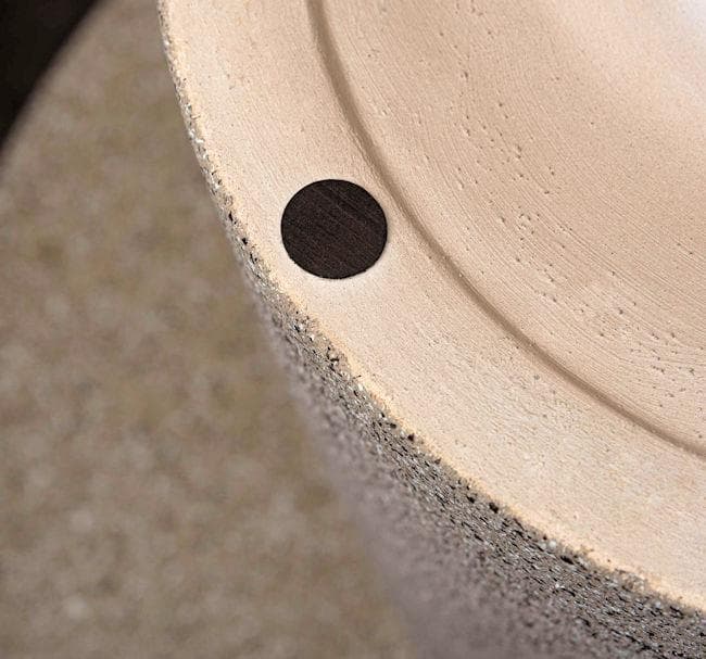 テラゾー柄ラウンドテーブル幅60cm リビングテーブル 大理石柄（33）