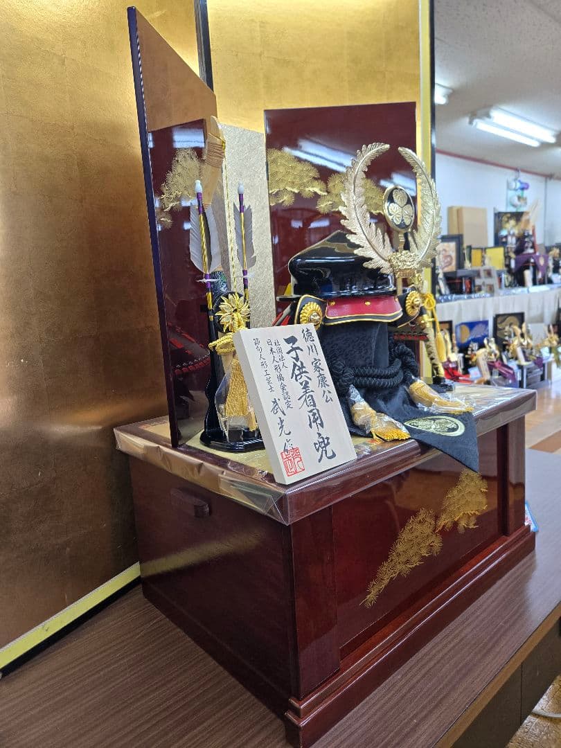 雨宮様【専用】【展示品限り】五月人形　兜　徳川家康　収納飾り　子供着用可　S1