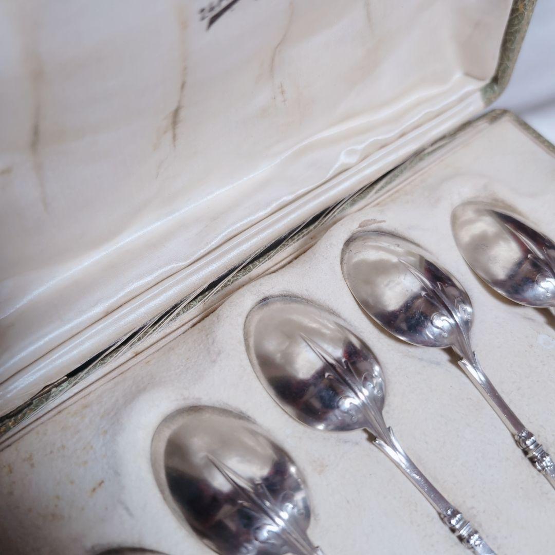 【希少♪】 カルディヤック スプーン 6本セット　ルネサンス　純銀×ヴェルメイユ