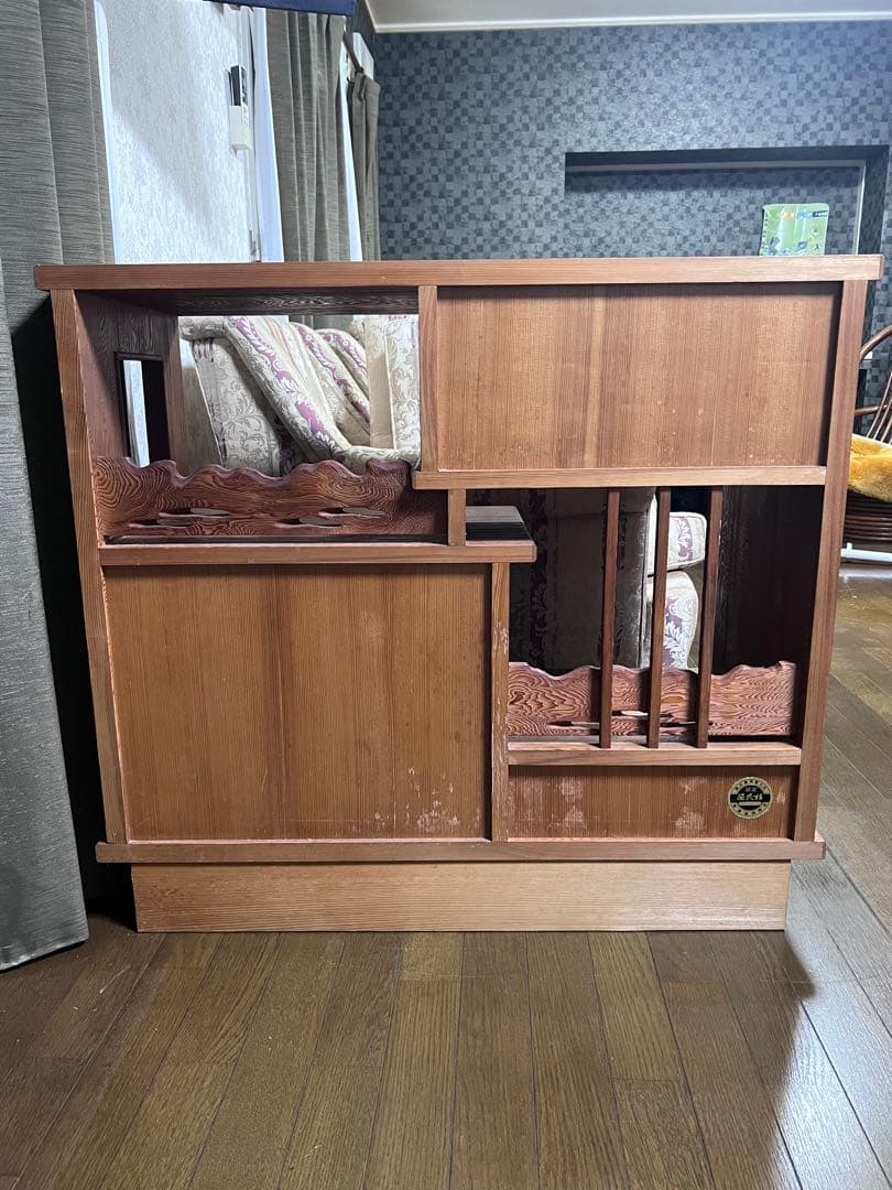 屋久杉 茶棚 キャビネット 飾り棚 茶箪笥 和家具