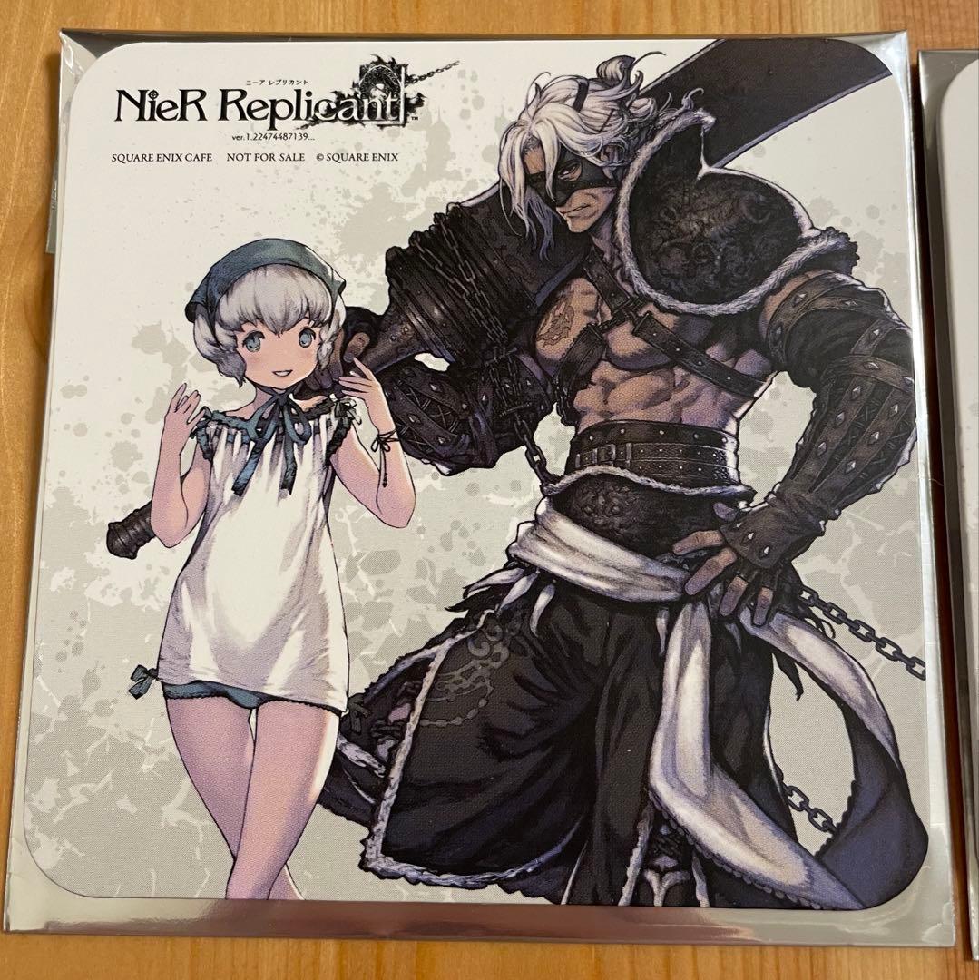 ニーアレプリカント スクエニカフェ コースター デボル ポポル