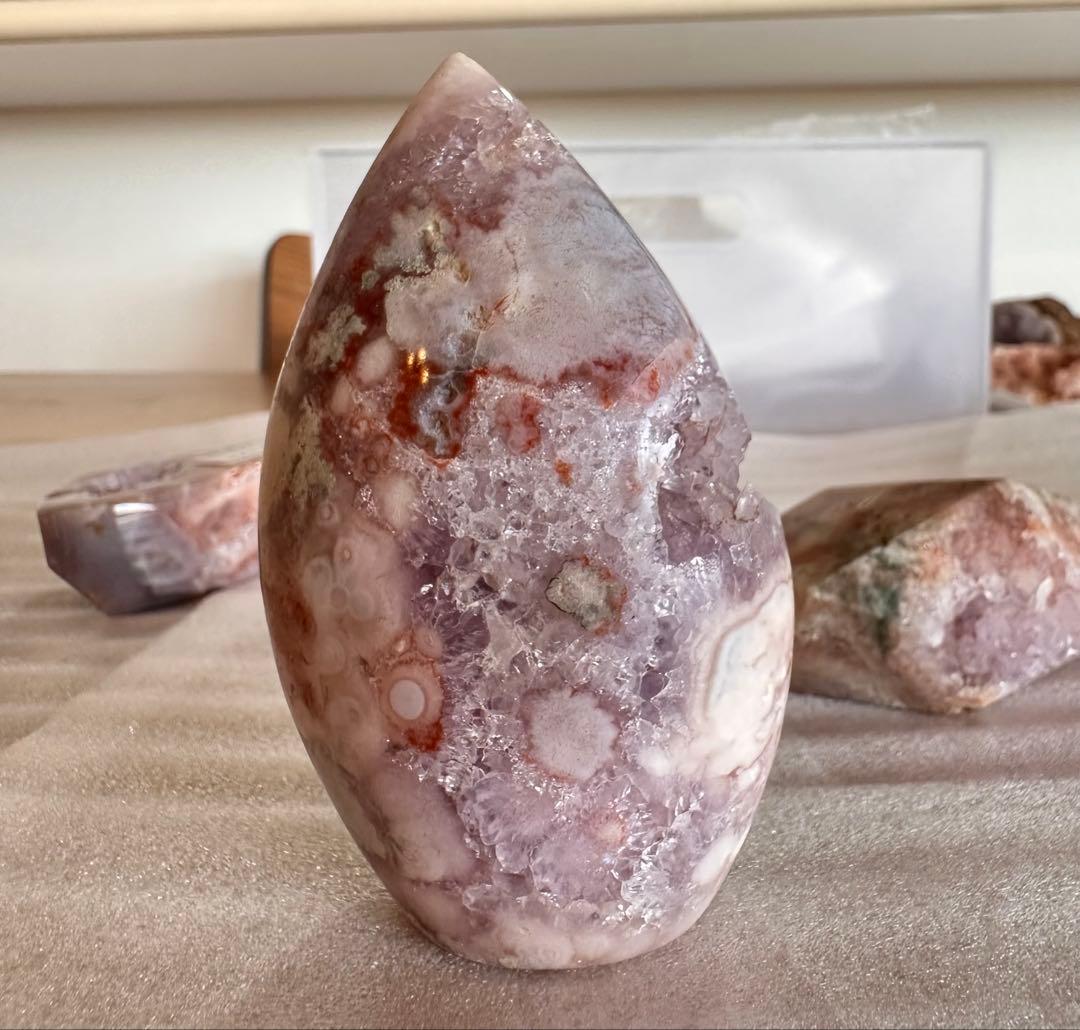 ピンクアメジスト、ジオード、フリーフォーム コレクション