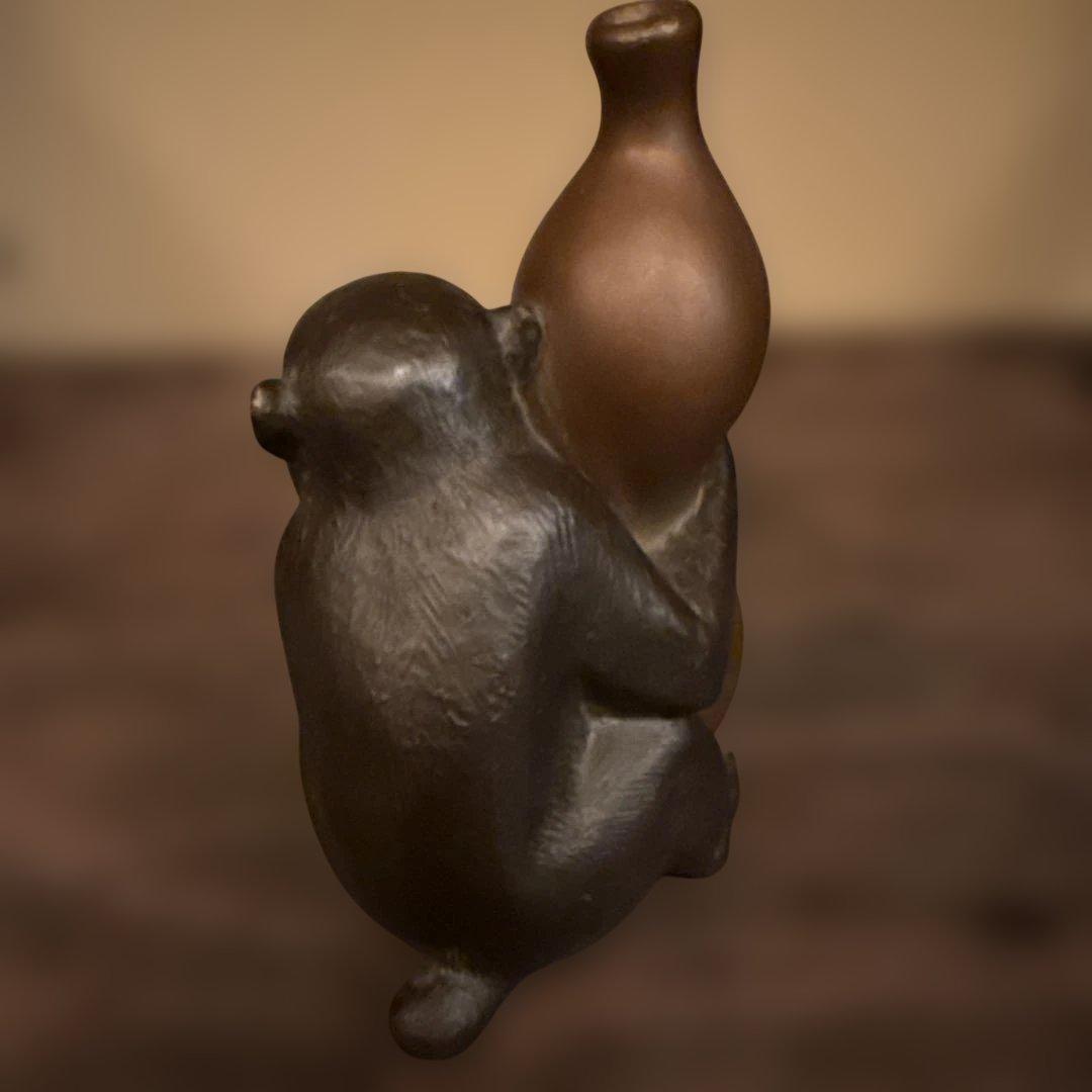 銅製　津田永寿作「壺香炉」　高岡銅器　置物　寿想