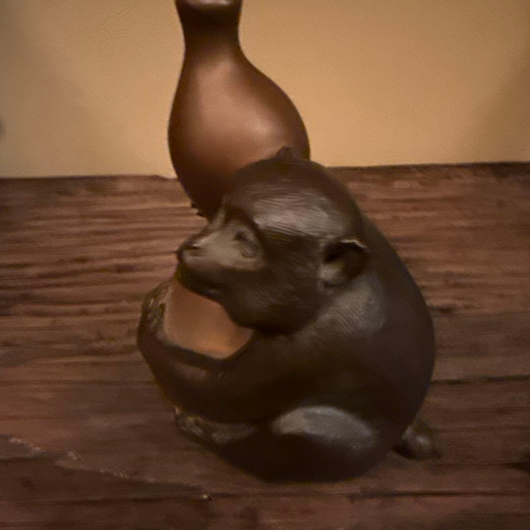 銅製　津田永寿作「壺香炉」　高岡銅器　置物　寿想