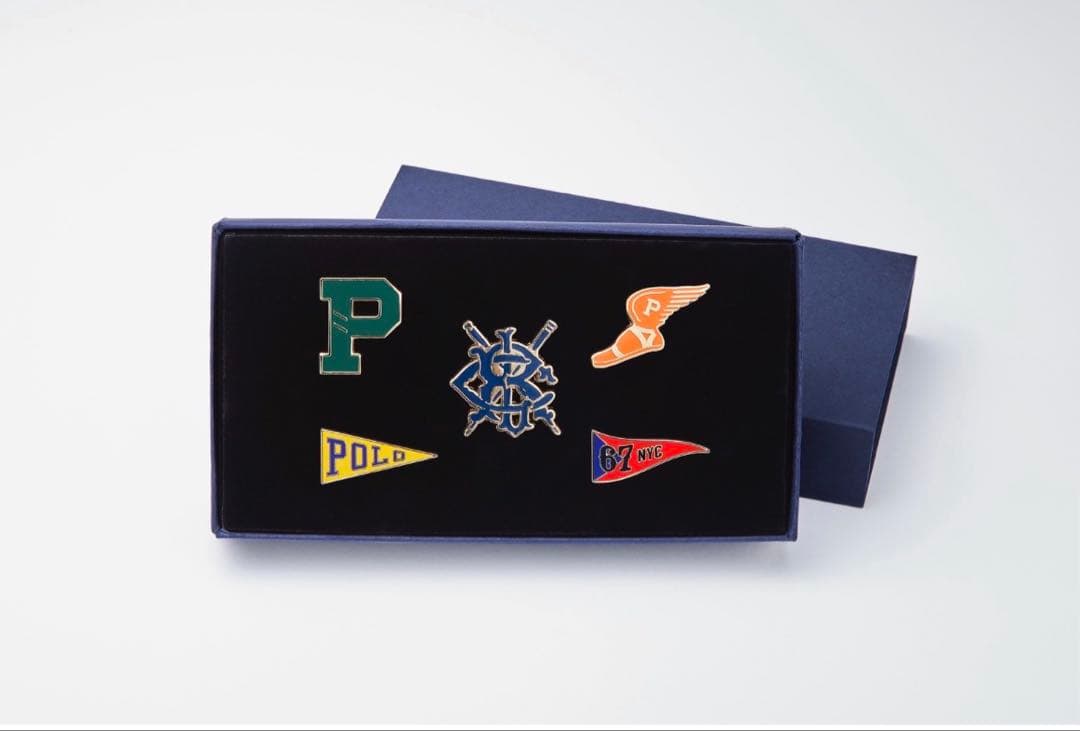 ラルフローレン ピンバッチ・キーホルダー・ステッカーセット